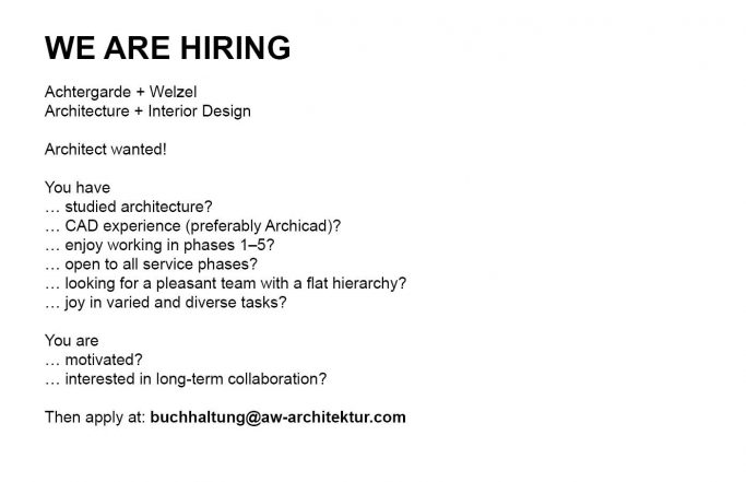 We are hiring!!!